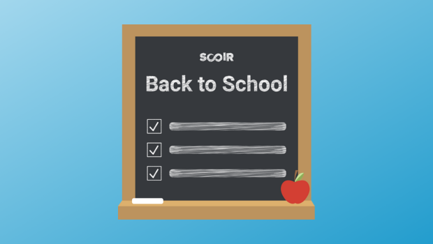 Back to School Checklist - illustration of chalkboard that says 