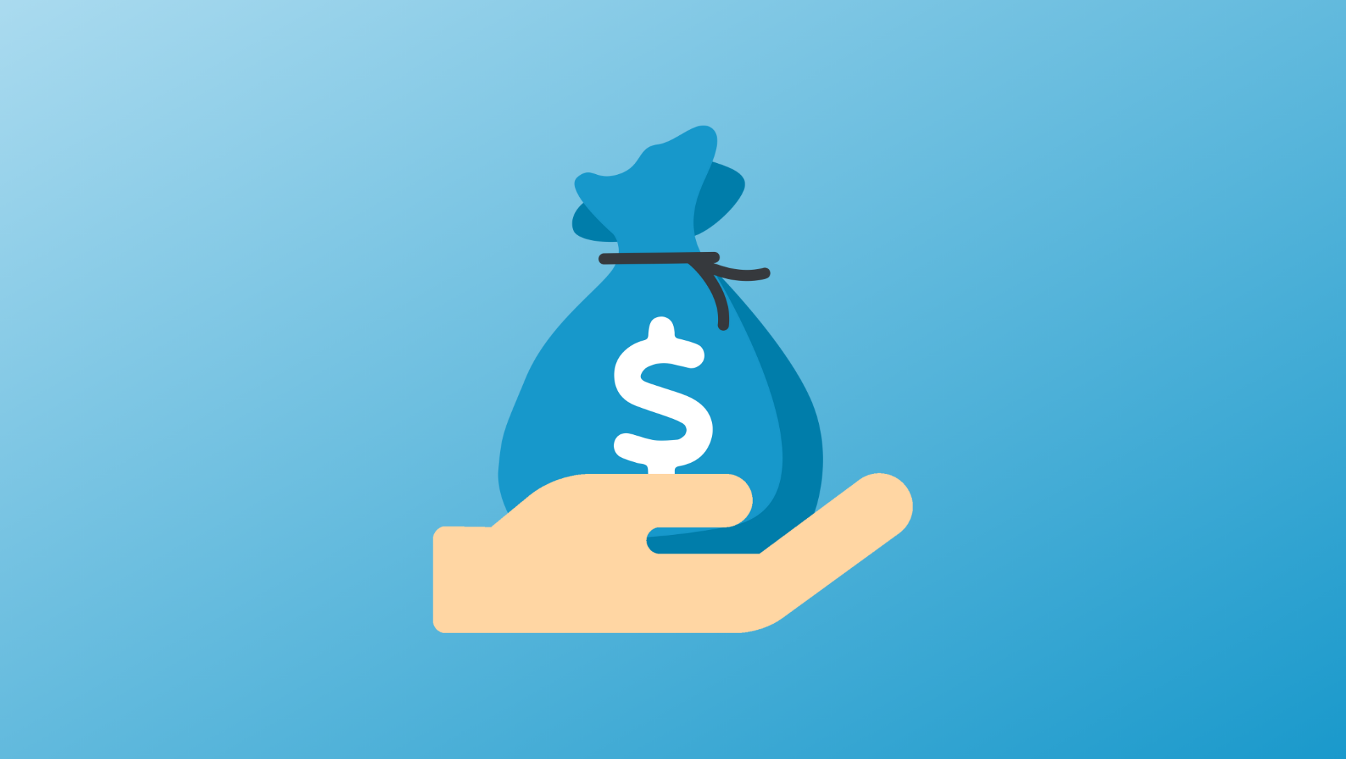 6 Ways to Save Money While in College - illustration of hand holding money bag