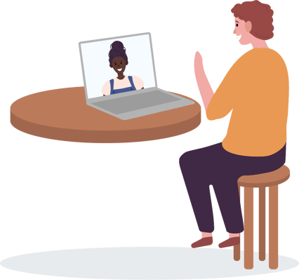 How to Get Funding for Your Certification - teacher talking to student on laptop video call