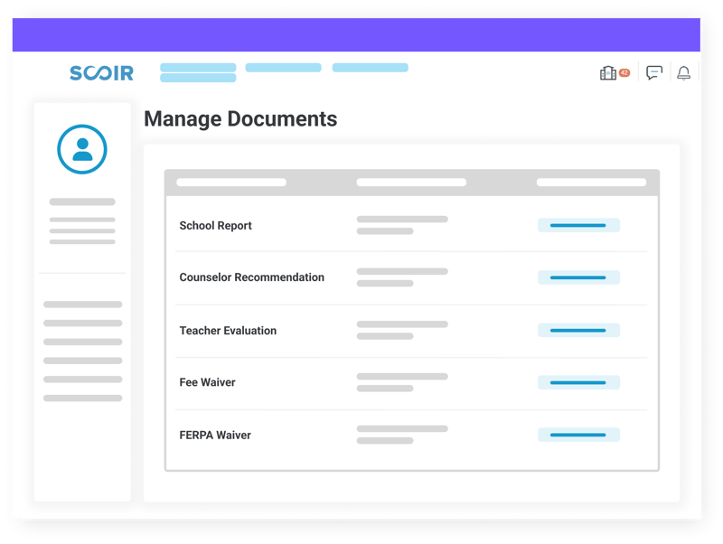 Common App - Manage Docs