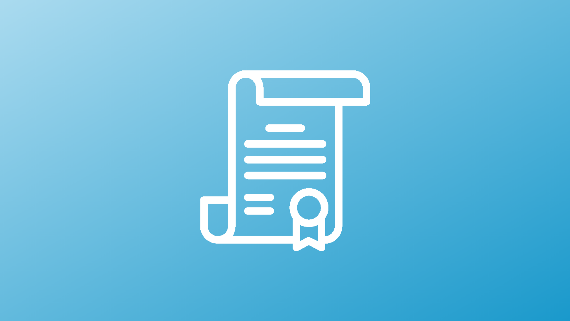 illustration of paper document with badge - Declaration of the Students of America