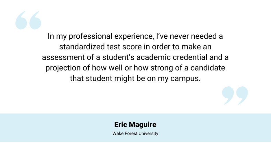 Eric Maguire Quote - Quotes to Consider from Admissions Leaders