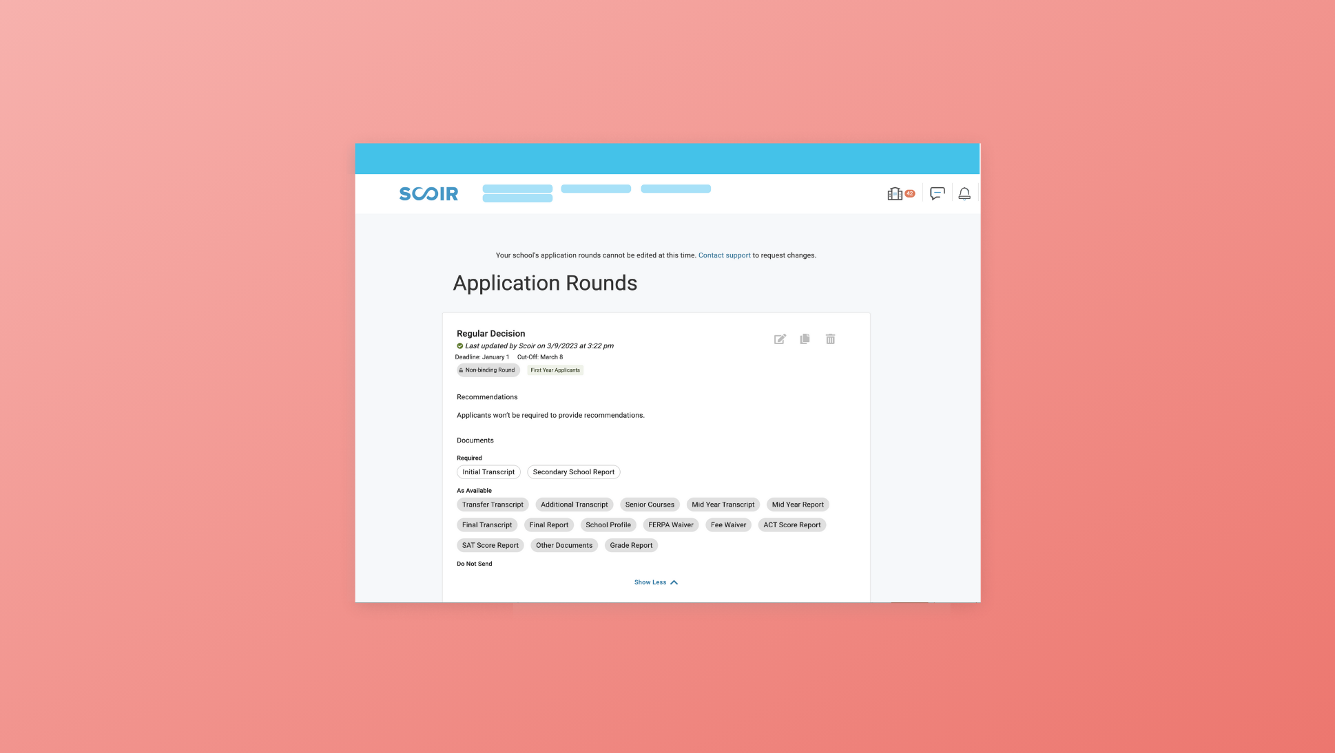 illustration of app rounds in Scoir - For Colleges: App Rounds are Open (and Easier to Maintain!)