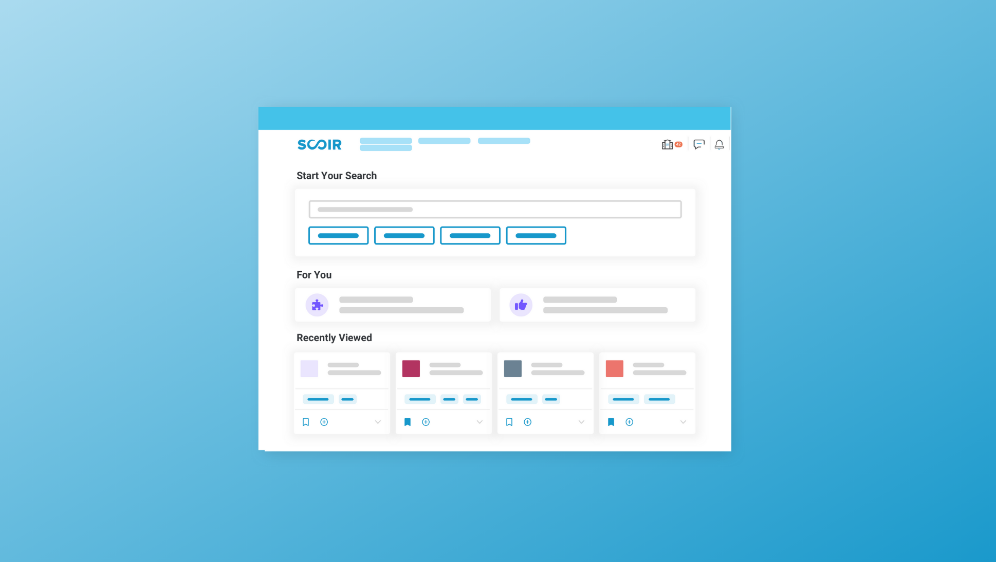 illustration of student dashboard in Scoir - For Students: Simpler Search & Navigation
