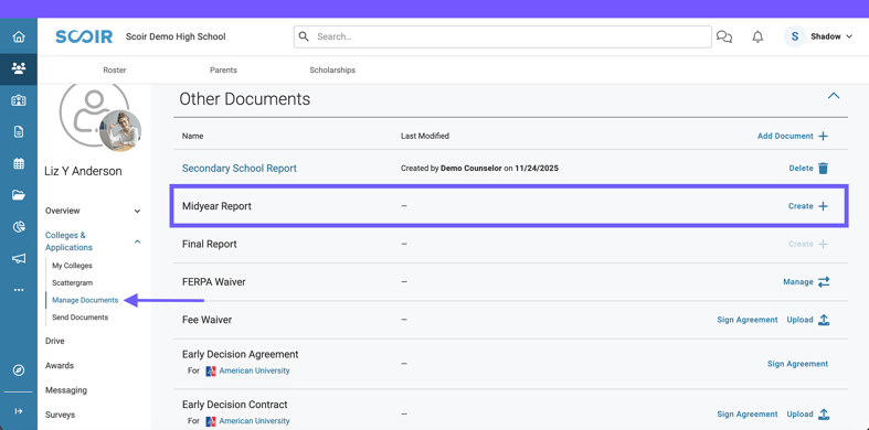 creating midyear reports