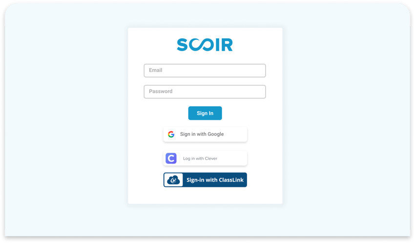 SIS and SSO integrations for Scoir high schools