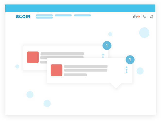 direct messaging with Scoir illustration