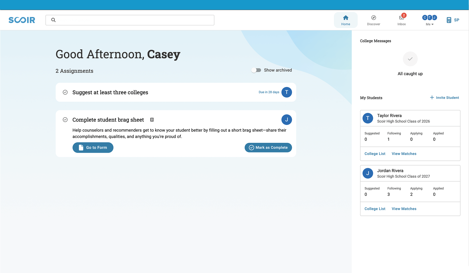 View the NEW Parent Dashboard 