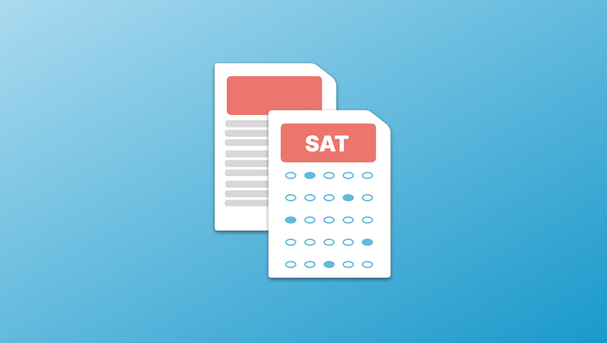 illustration of SAT test sheet with bubbles filled in - SAT Subject Tests: Who Should Take Them? And When?