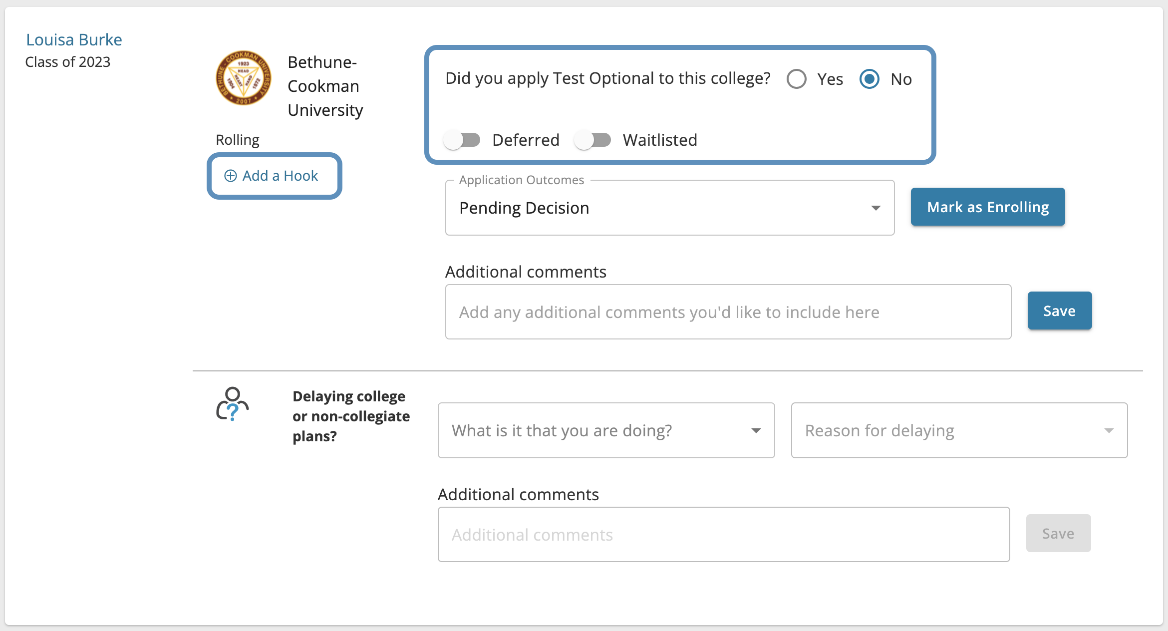 Deferred or Waitlisted