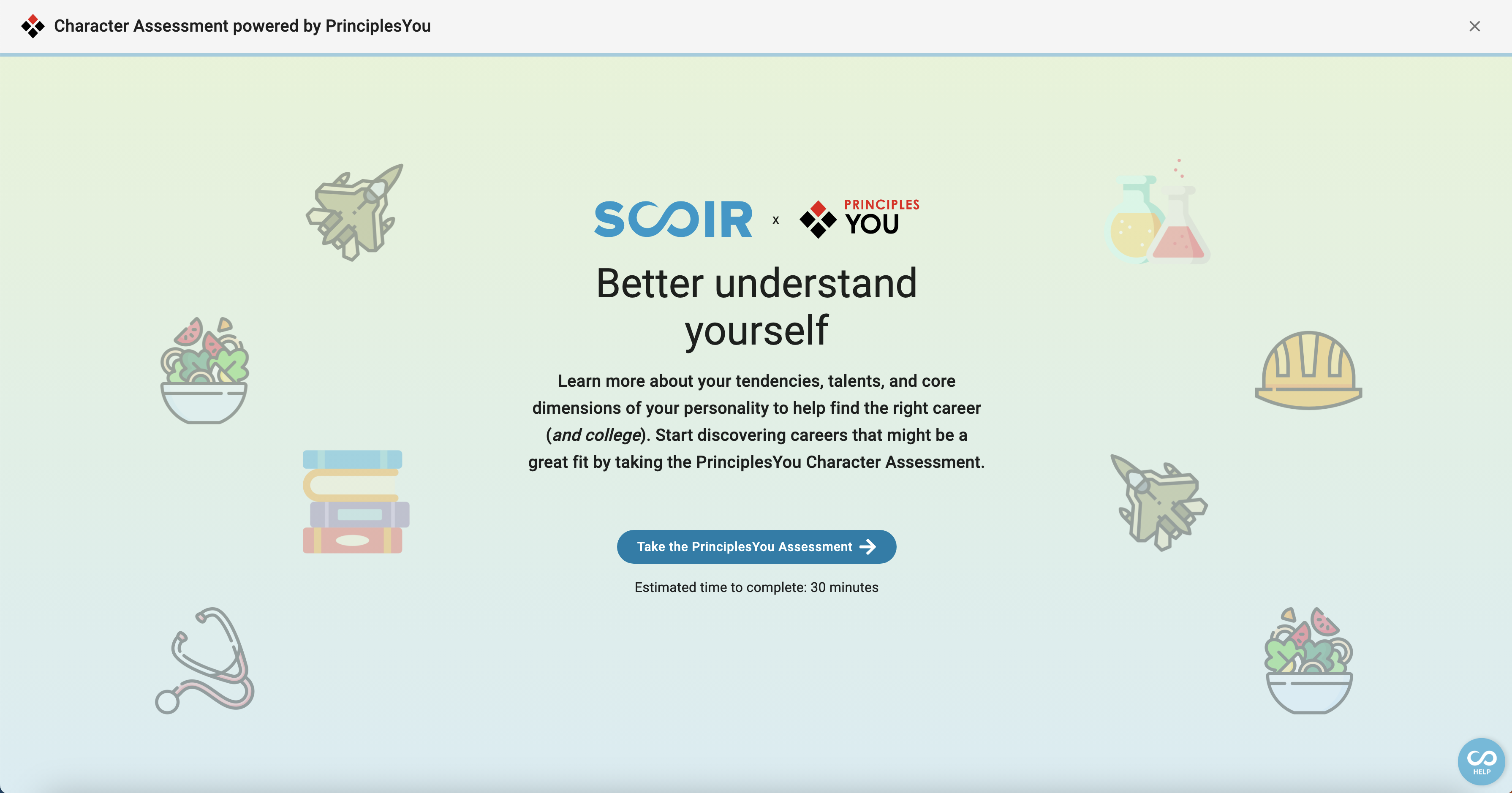 For Students: Discover Careers (and Yourself!) with PrinciplesYou - Scoir dashboard