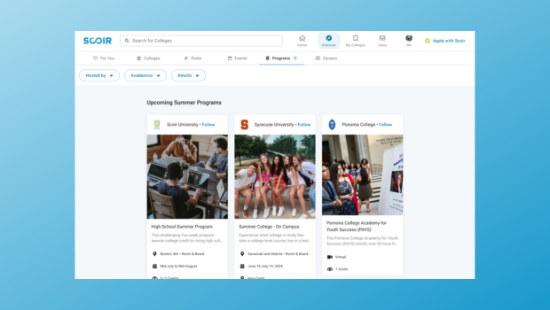 illustration of programs discovery in Scoir - Discover Programs