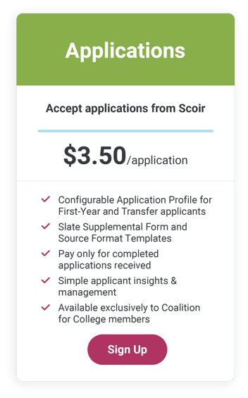 Sign up for Applications