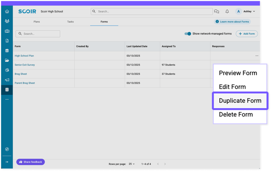 forms - duplicate task