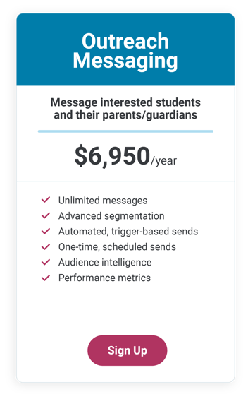 Sign up for outreach messaging