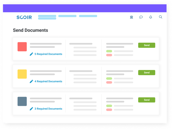 purple dashboard send docs