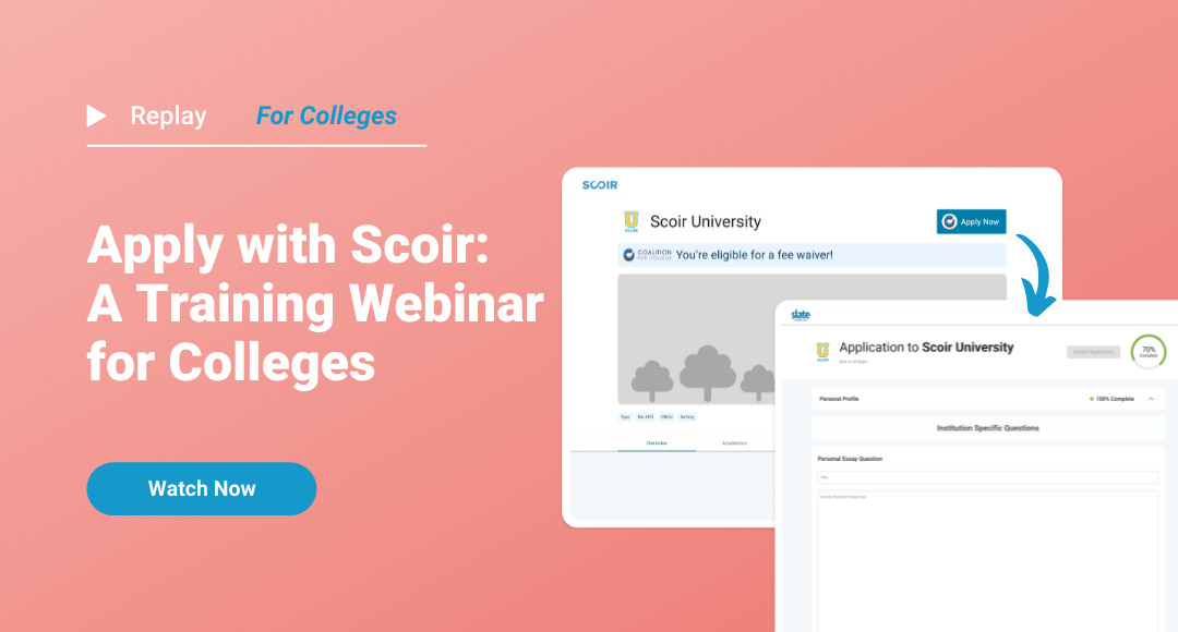 Apply with Scoir_ A Training Webinar for Colleges REPLAY - Email Banner-1