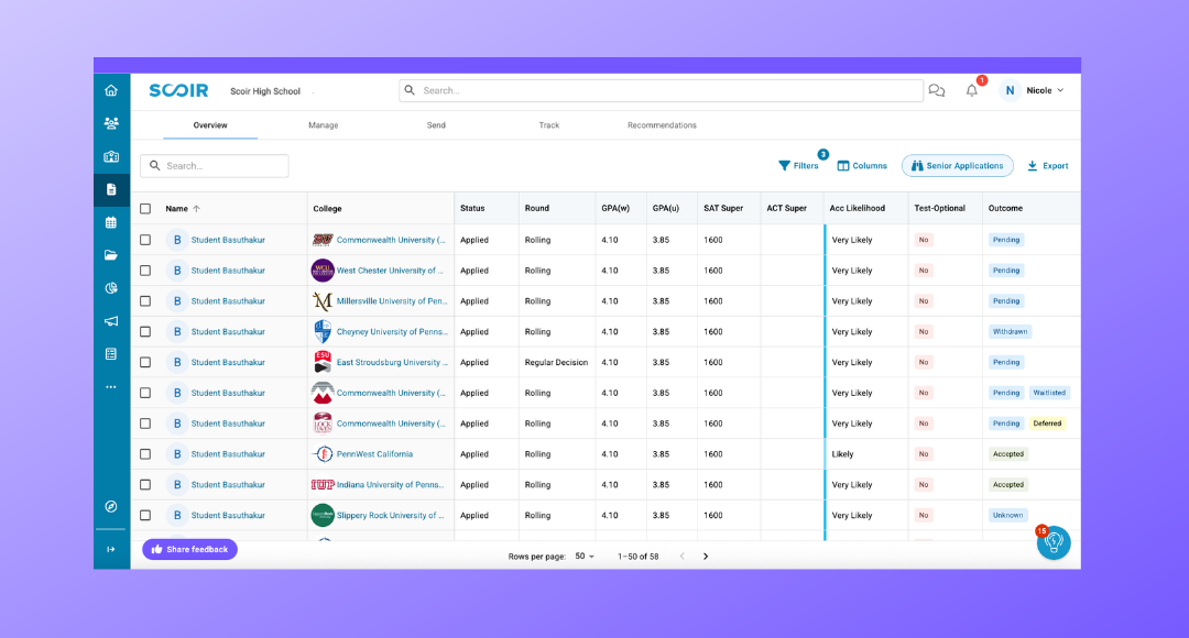 For Counselors: Customizable Applications Overview & Reports Refresh