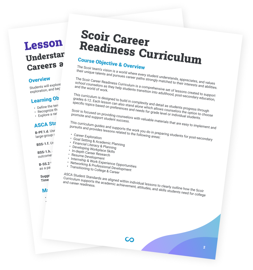 Career Readiness Curriculum Sheet Preview - Image