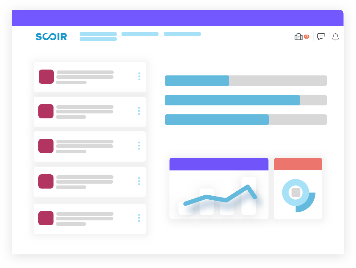 illustration of a data dashboard