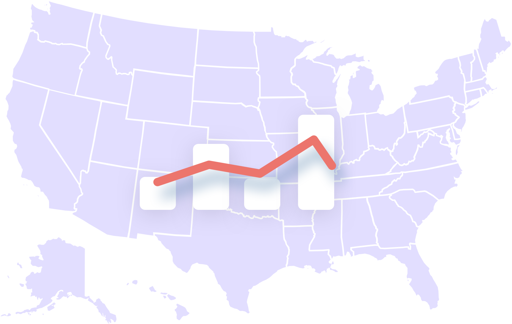 SEL certification for teachers - map of United States with chart overtop