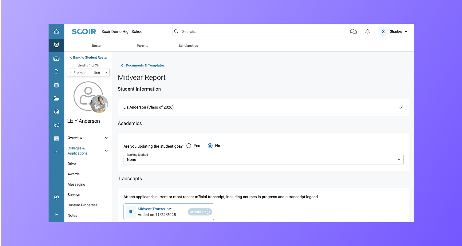 For Counselors: Midyear Reports Updates