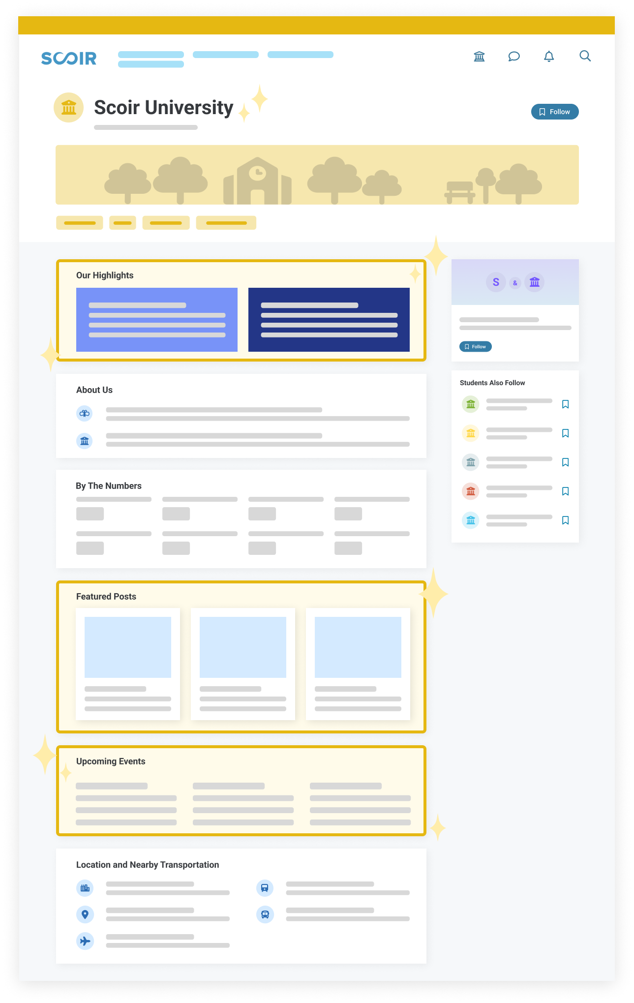 Premium presence profile - Illustration