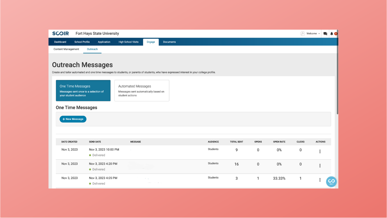 For Colleges: More Messaging Segments