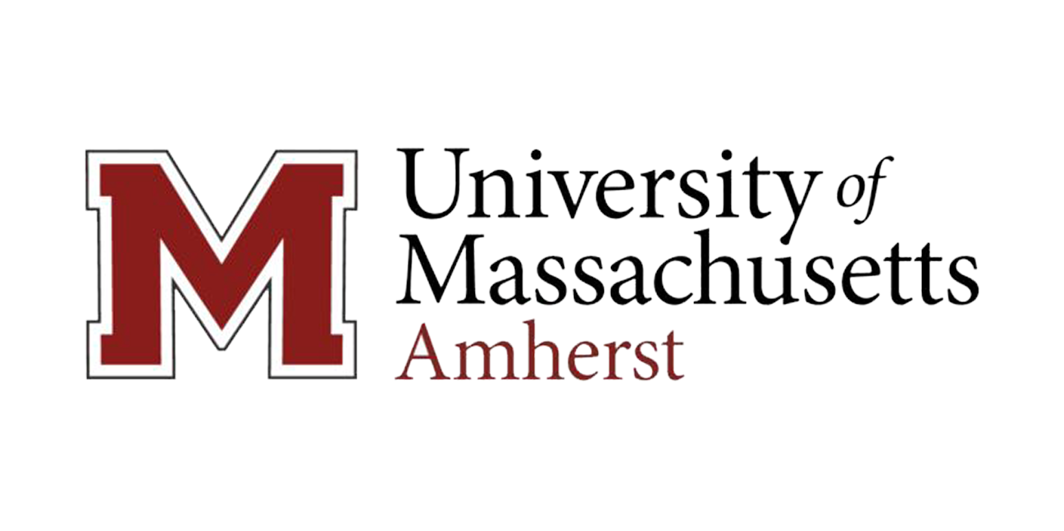 University of Massachusetts Amherst Logo on White Background.