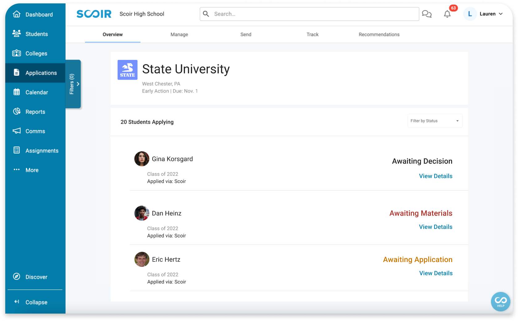 applications HS