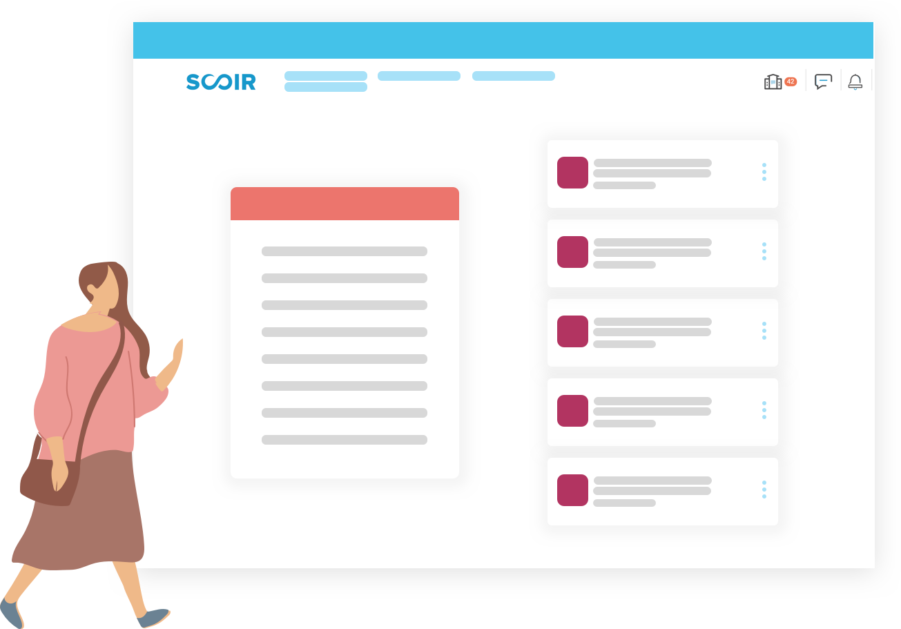 illustration of a student making a list